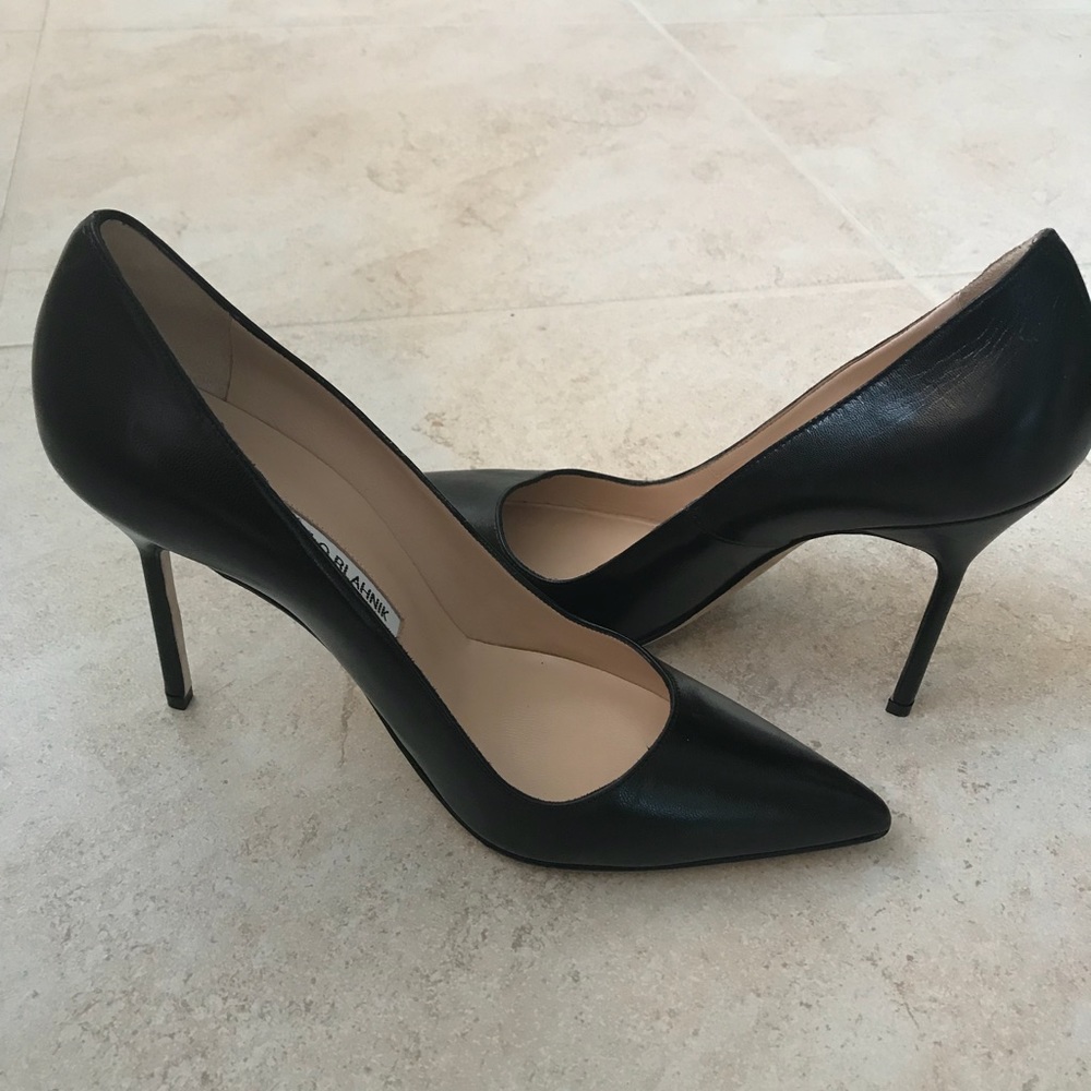 Manolo Blahnik high heel pump, Black
